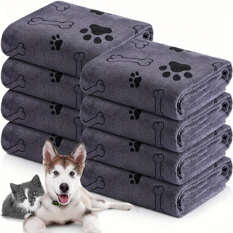 Super Absorbent Microfiber Pet Towel – Quick-Dry, Soft & Durable 1/3 pcs