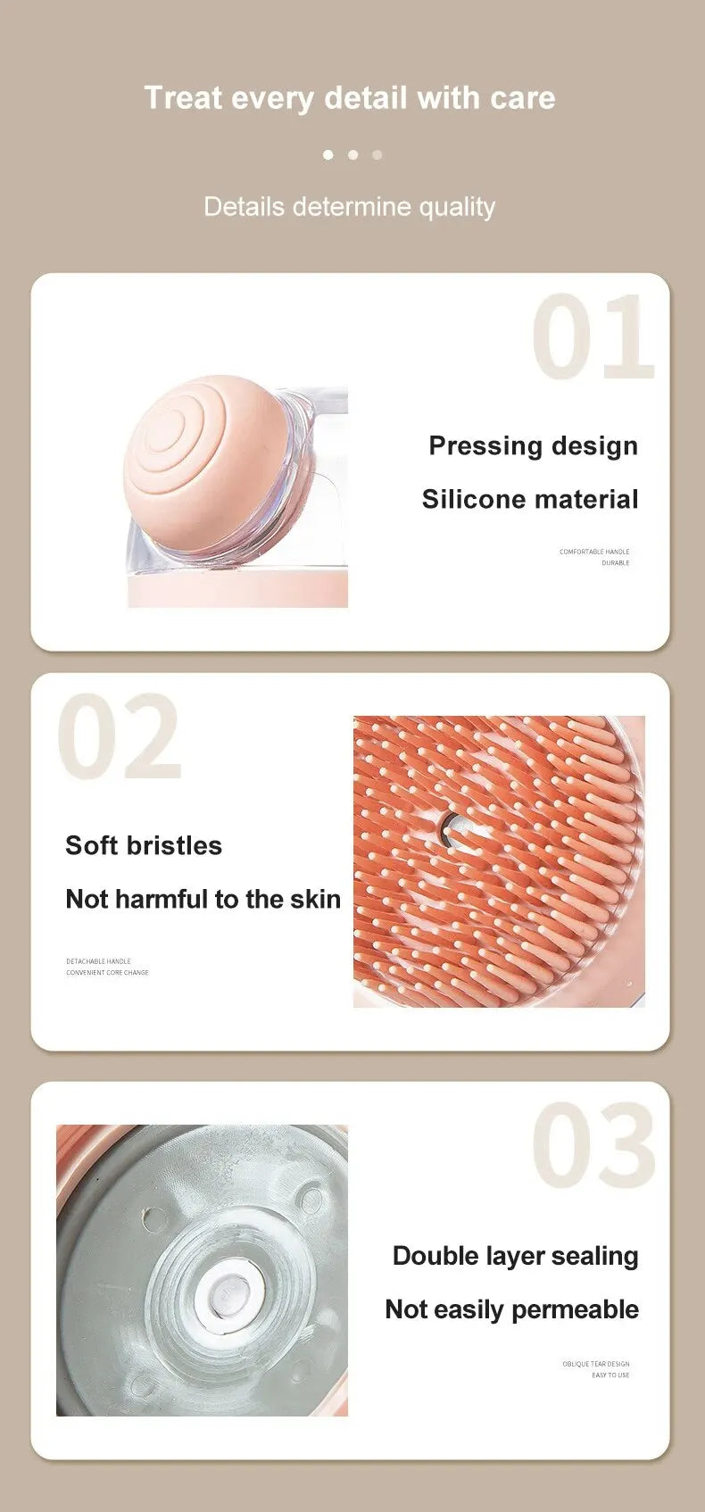 Pet Bath Brush with Shampoo Dispenser – Soft Silicone Grooming & Massage Brush